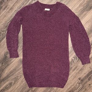 Olive & Oak Women's Plum V-Neck Sweater Dress